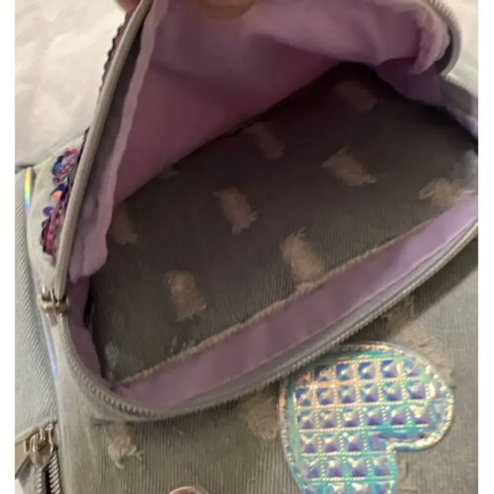 Justice ￼Silver‎ Flip Sequin Initial S Mini Backpack